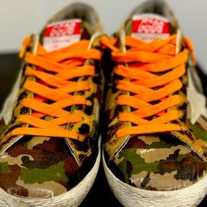 Golden Goose Super-Star Camouflage & Calf Hair Men's Sneakers